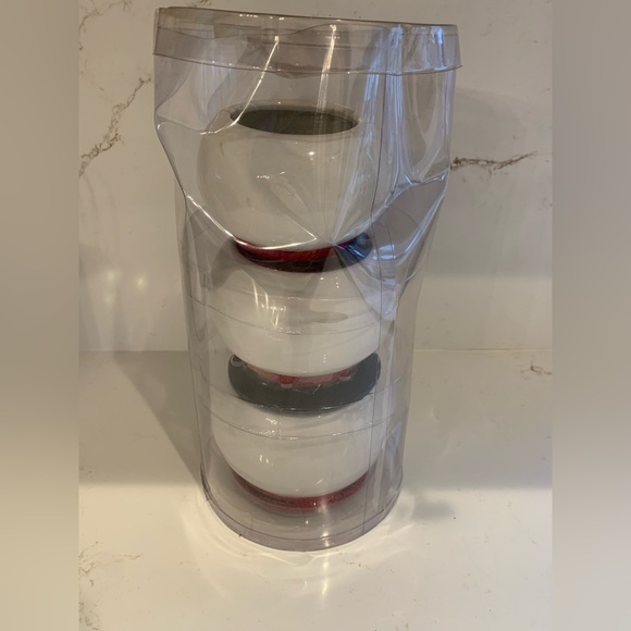 St. Nicholas Square Set of 3 Stackable Christmas Snowman Bowls  (Unused) - Picture 13 of 16